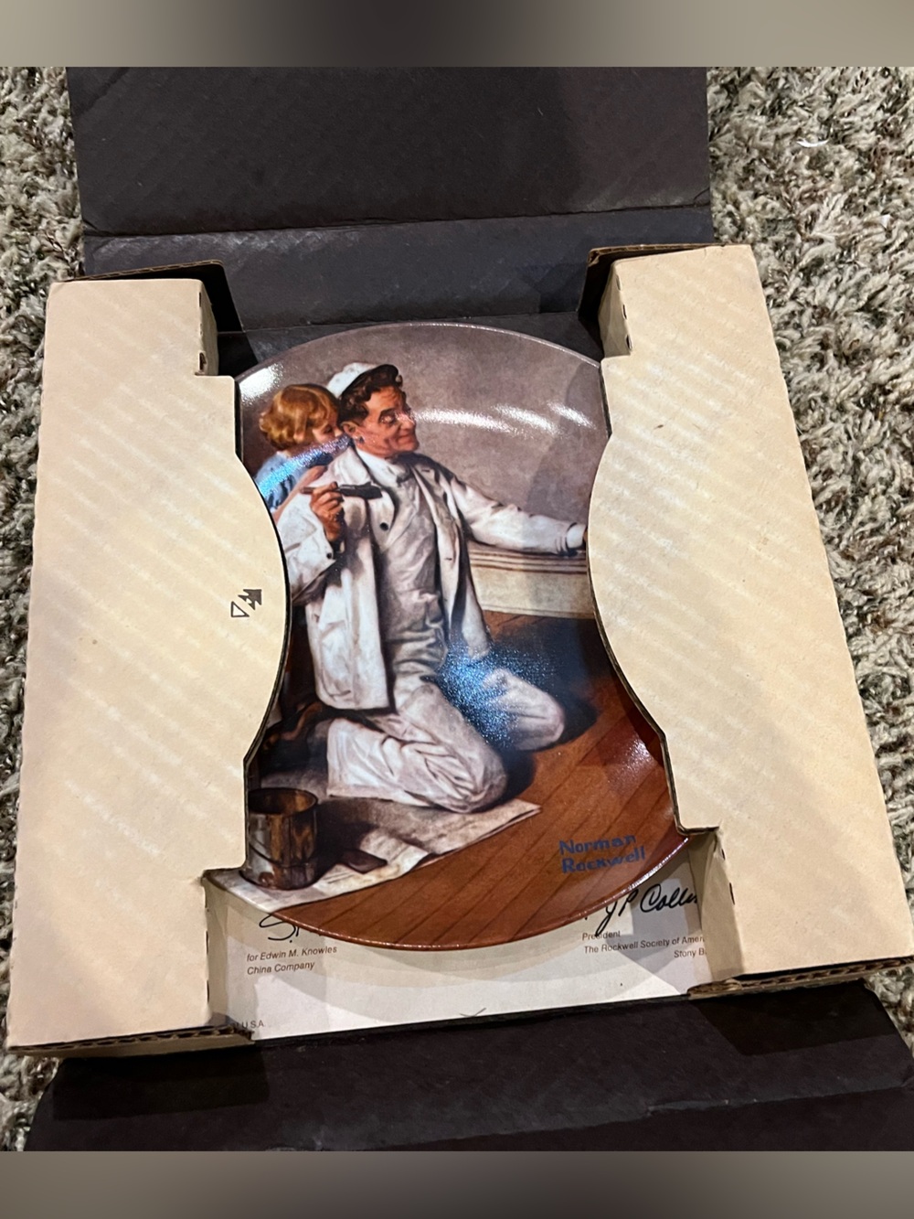 Norman Rockwell Plate “The Painter”